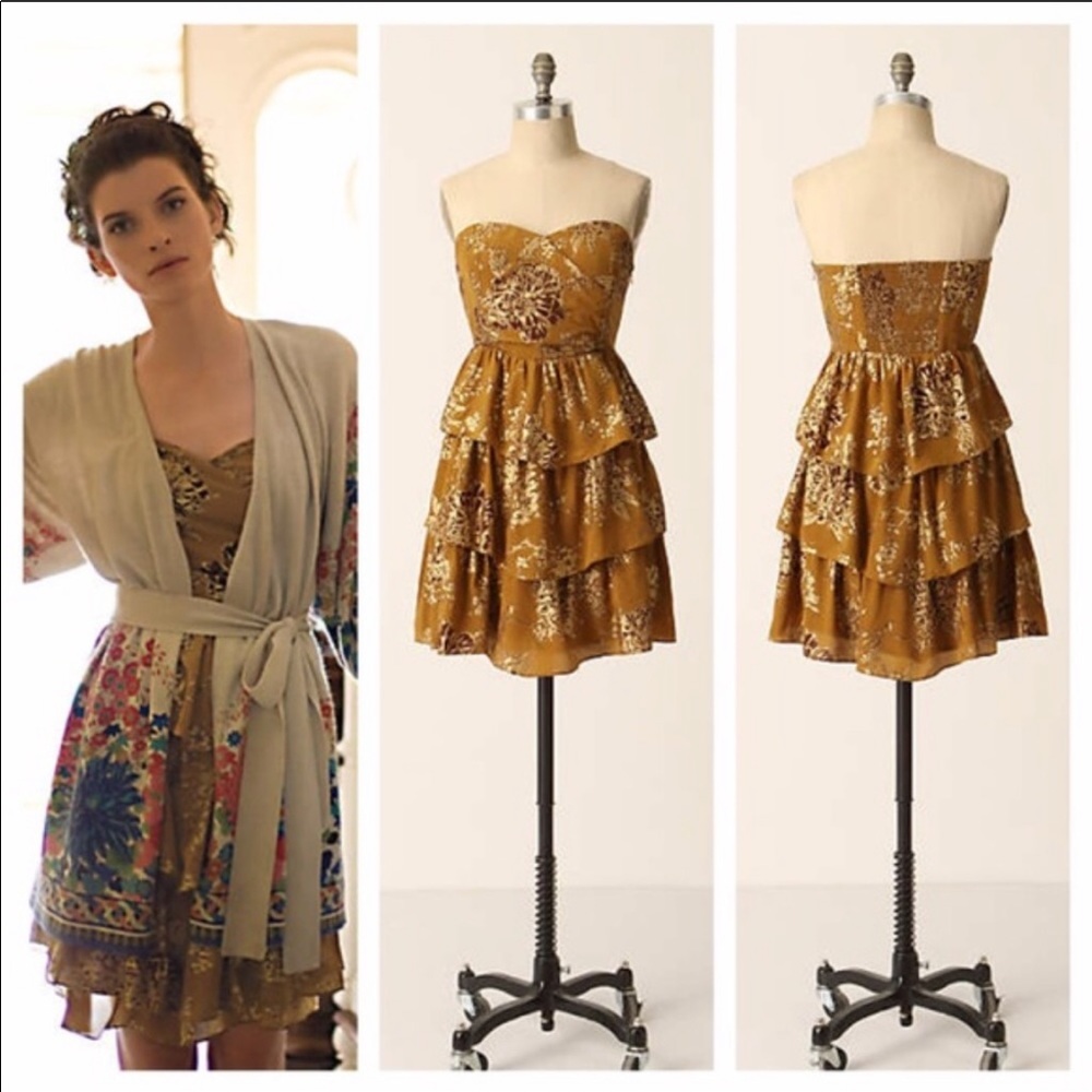 Anthropologie Moulinette Soeurs 100% Silk Dress